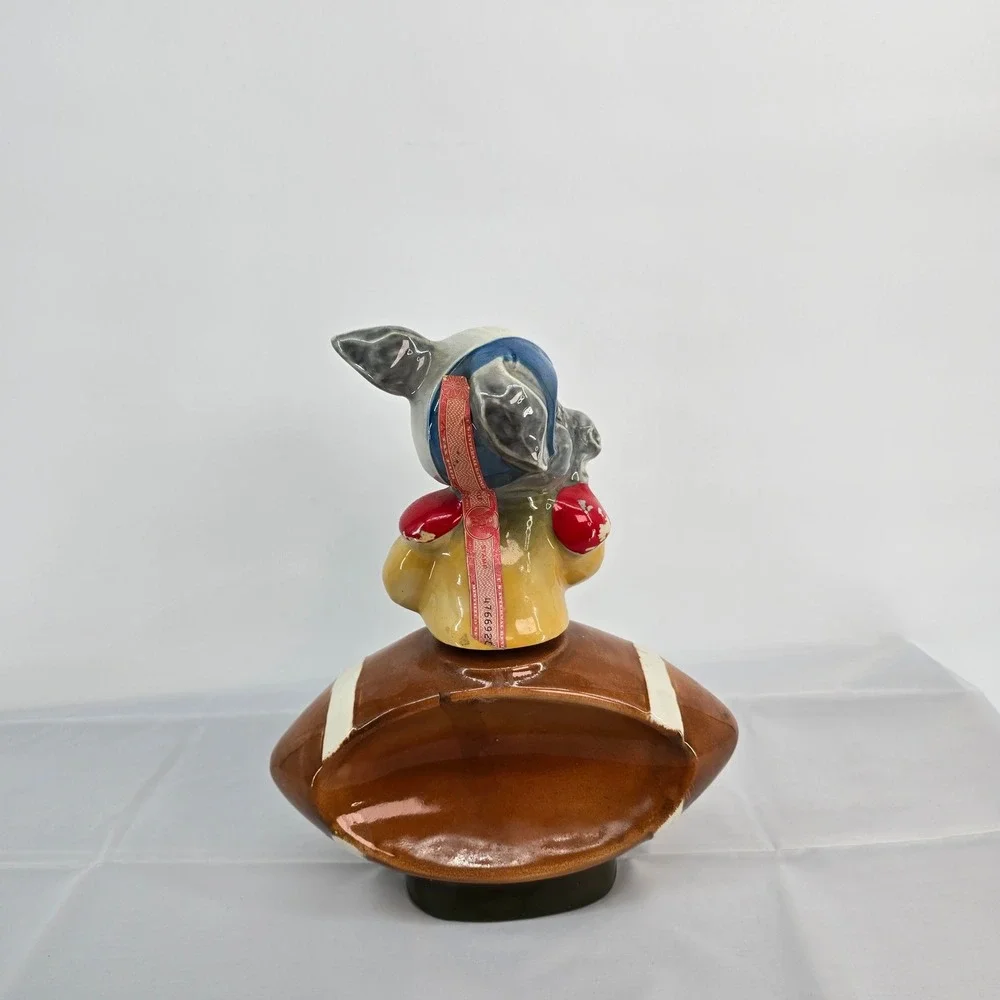 Vintage Jim Beam Democratic Donkey Football Decanter Regal China 1970s 4/5 Quart